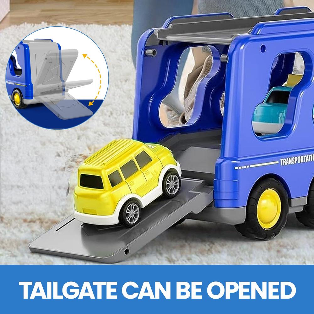 Kidology 5-in-1 Friction Powered Truck Toy Set