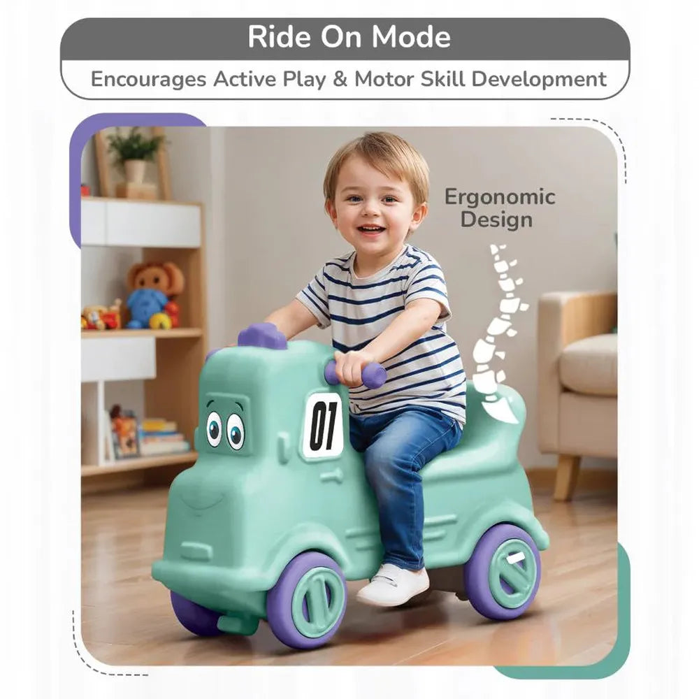 R for Rabbit Rock N Ride 3-in-1 Balance Board Ride On & Rocker for Kids (1-4 Years)