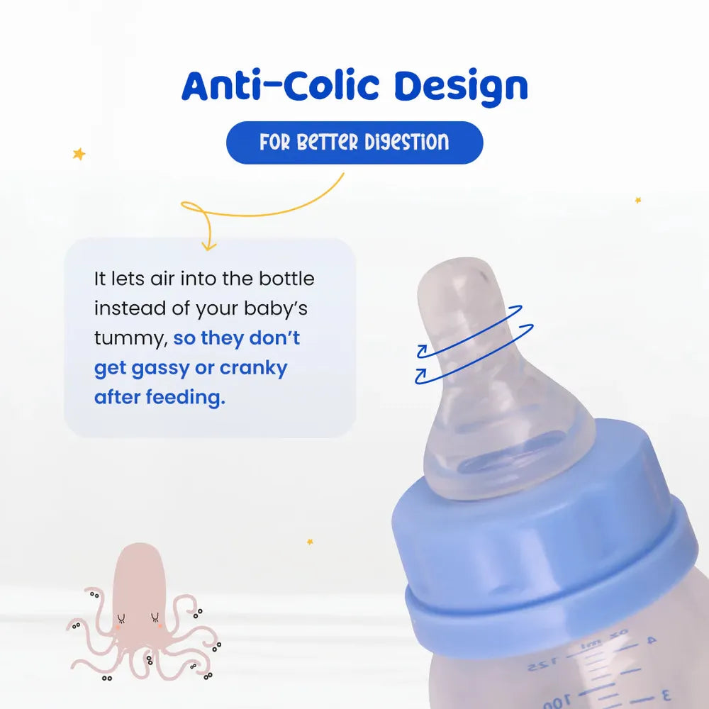 Bumtum Wide Neck Nurture Feeding Bottle