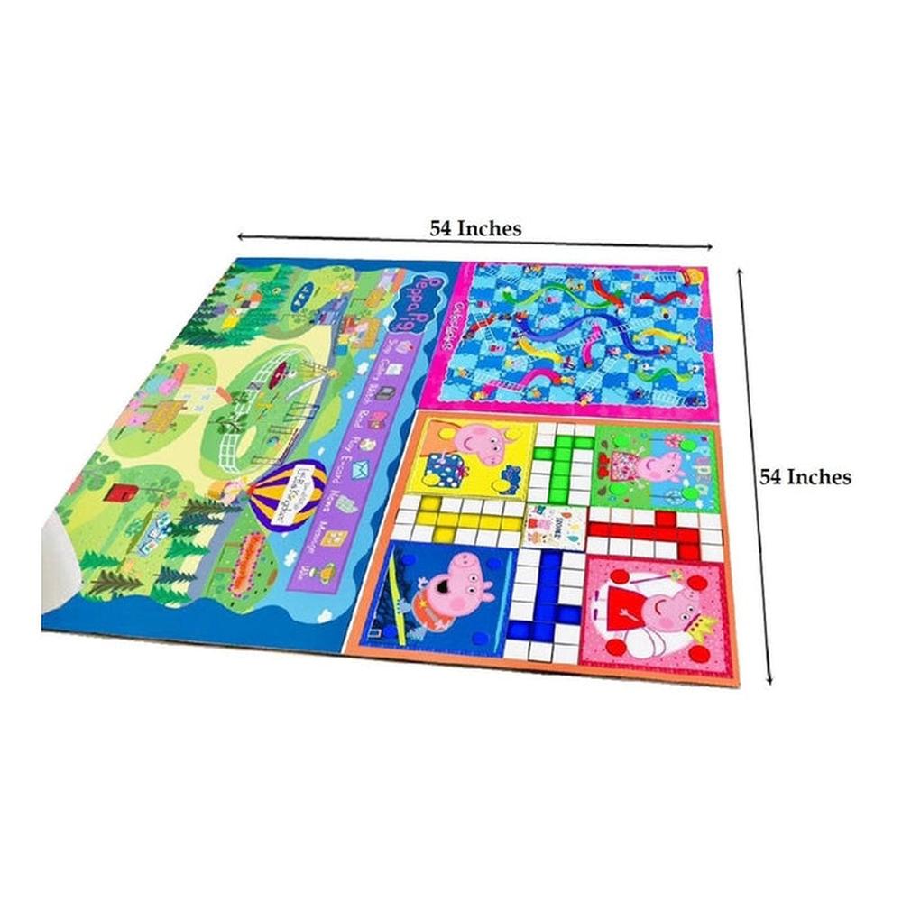Muren 3 in 1 Jumbo-Ludo, Snake & Ladder, Road Trip Game with Dice & Tokens (6-12 Years)