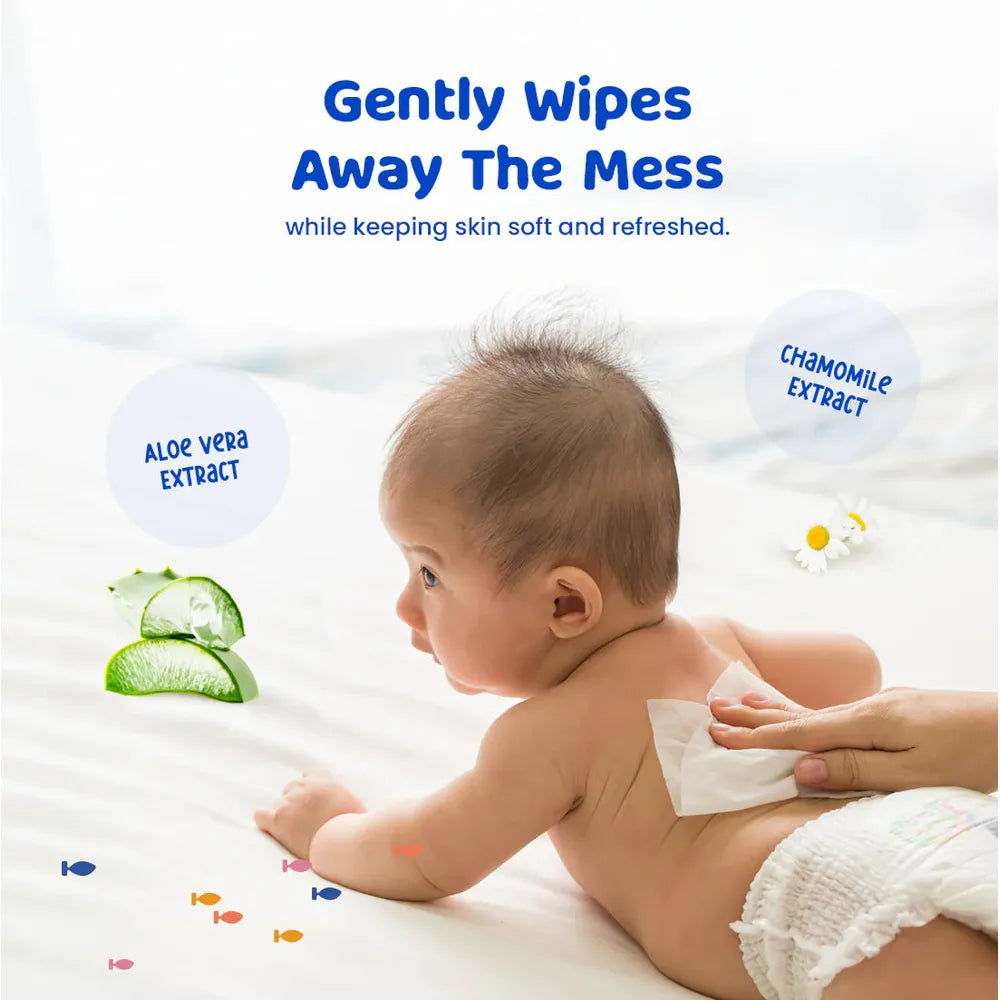 Bumtum Baby Water WipesEnriched with Aloe Vera