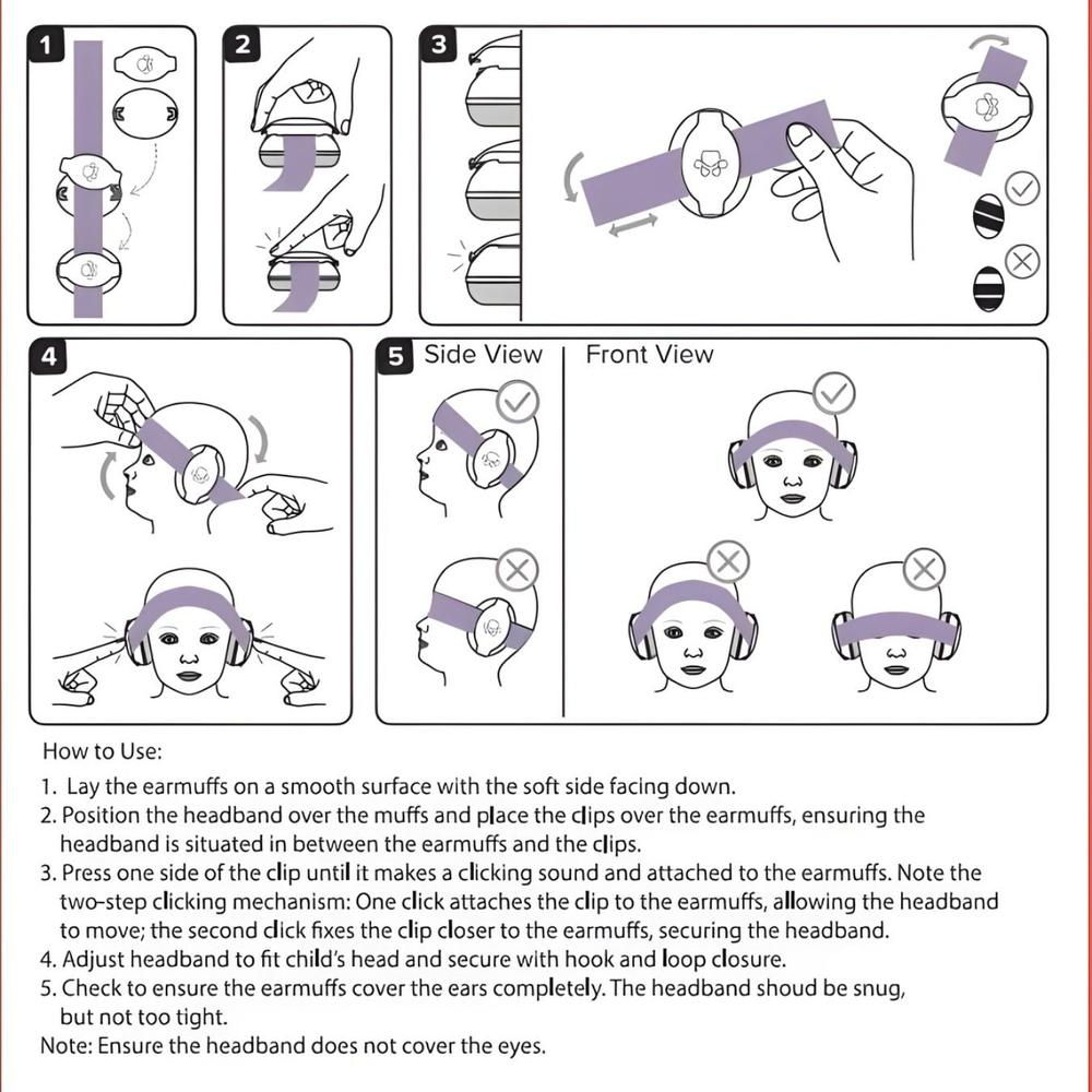 Zikku Noice Cancellation Earmuff for Kids (0-3 Years)