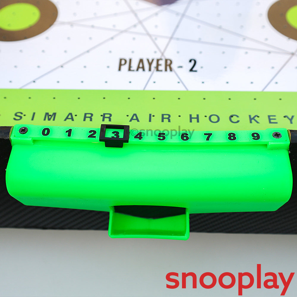 Simarr Air Hockey Jumbo Set with 1 Adaptor, 2 Pucks & Paddles (5 Years Till Grown Ups)