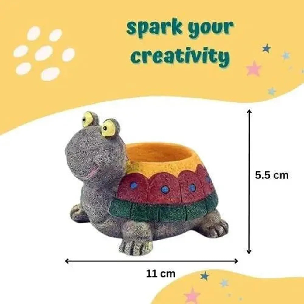 Craftopedia Paint Your Own Turtle Planter | Planter Painting Kit