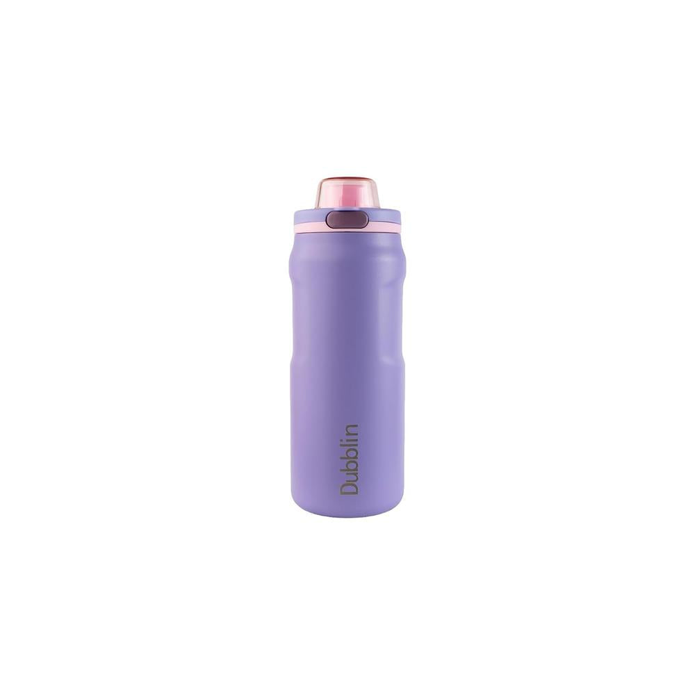 Dubblin Modern Insulated Stainless Steel Water Bottle - 1000ml | Keeps Water Hot & Cold - Lilac