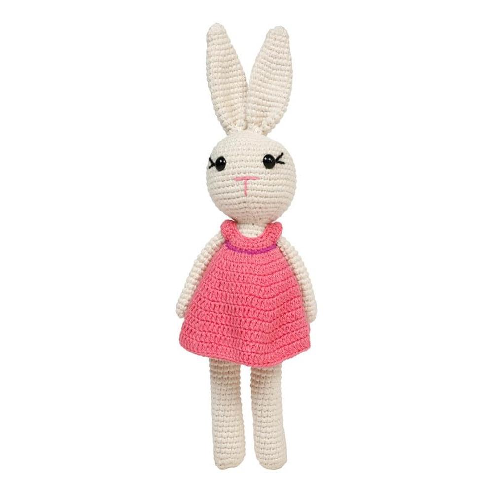 Little Ginnie Bunny Crochet Soft Toy | Handmade & Washable Crochet Doll