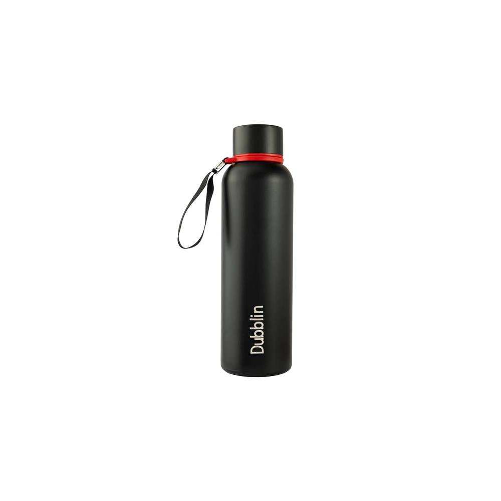 Dubblin Tango Insulated Stainless Steel Water Bottle - 950ml | Keeps Water Hot & Cold - Black