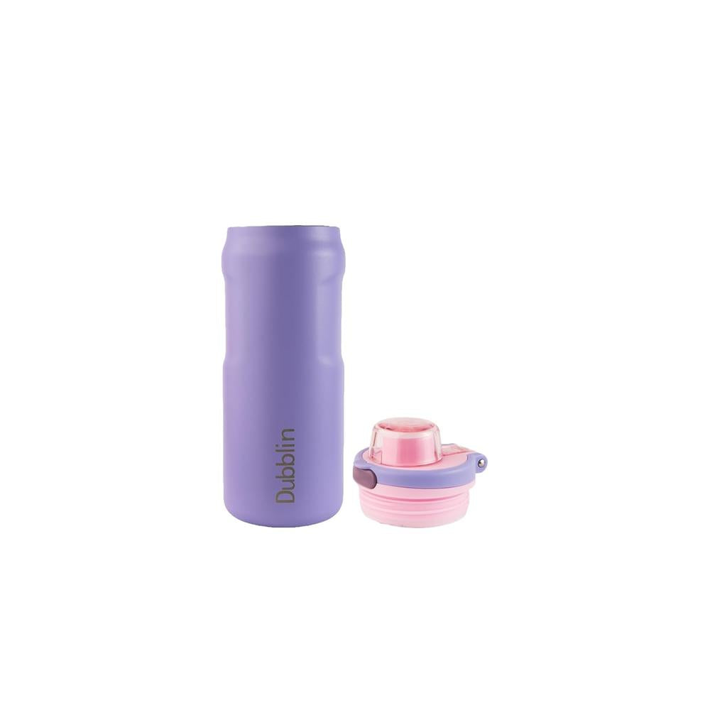 Dubblin Modern Insulated Stainless Steel Water Bottle - 1000ml | Keeps Water Hot & Cold - Lilac
