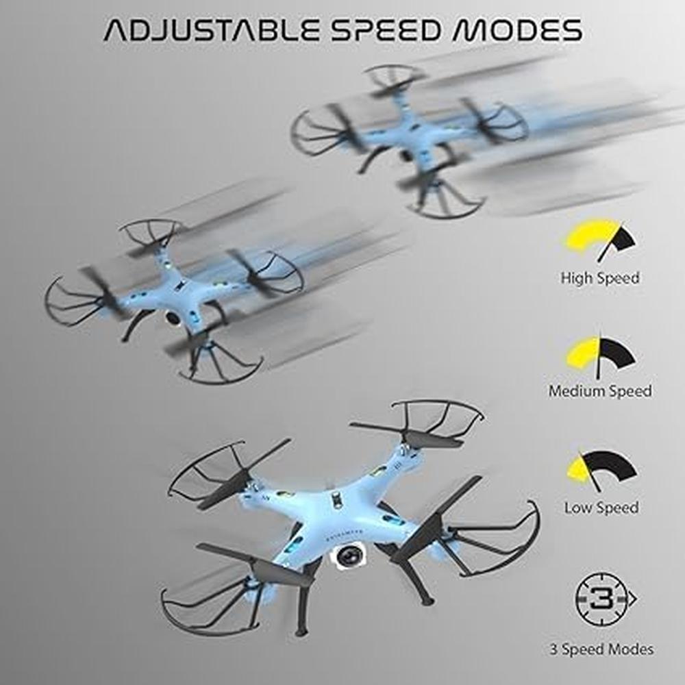 Skymaster Pro Drone with 720P HD Camera | WiFi RC Quadcopter with Altitude Hold, 360° Flips & 3-Speed Control