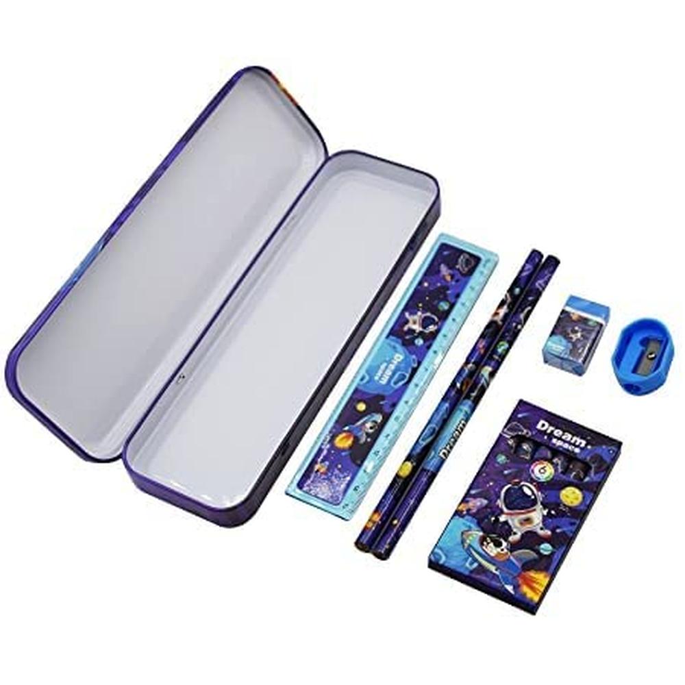 Ilearnngrow Pencil Box Stationery Kit for Kids