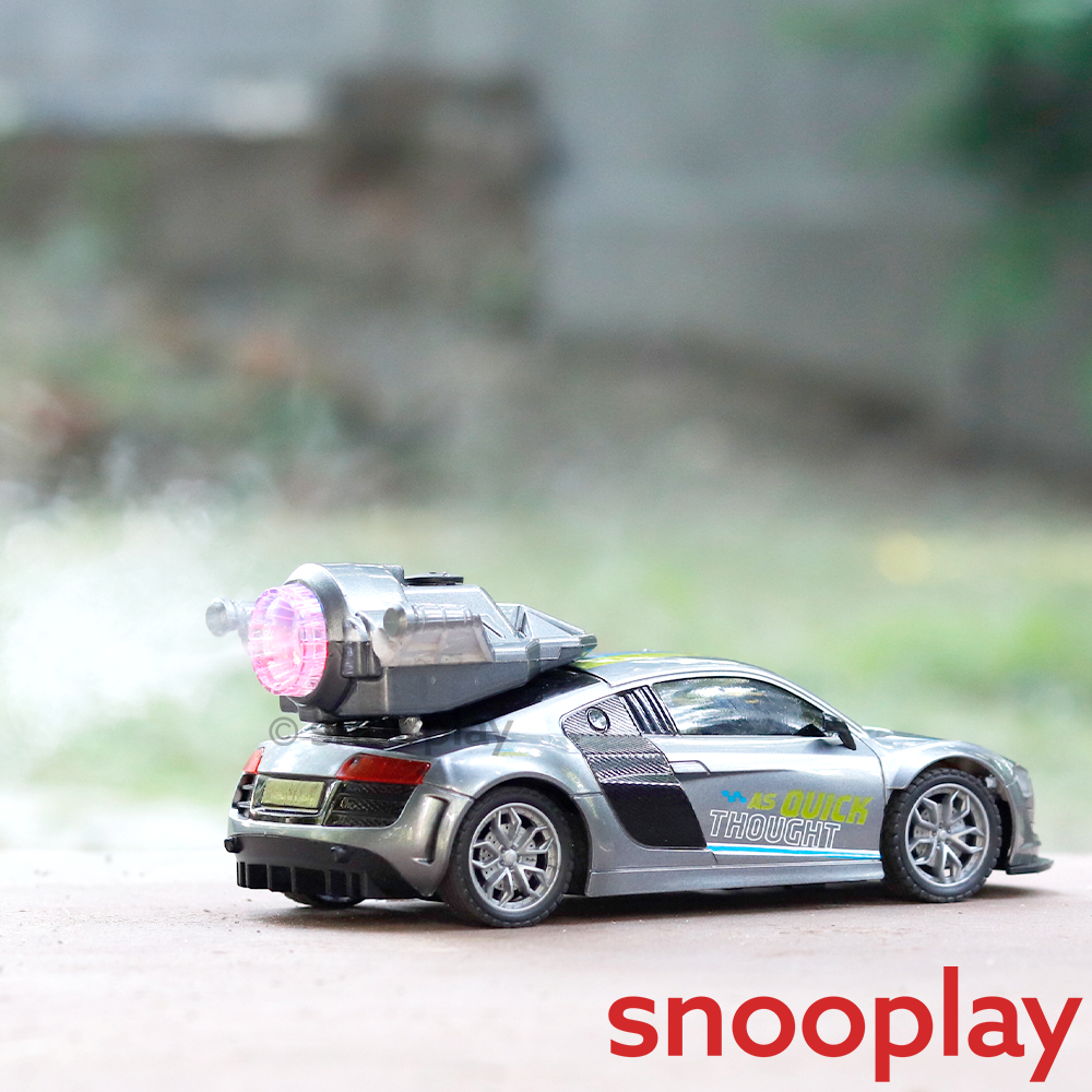 Remote Control Speed Racer Car with App Control & Smoke Spray | 1:24 Scale (5-12 Years) | Assorted Designs & Colors