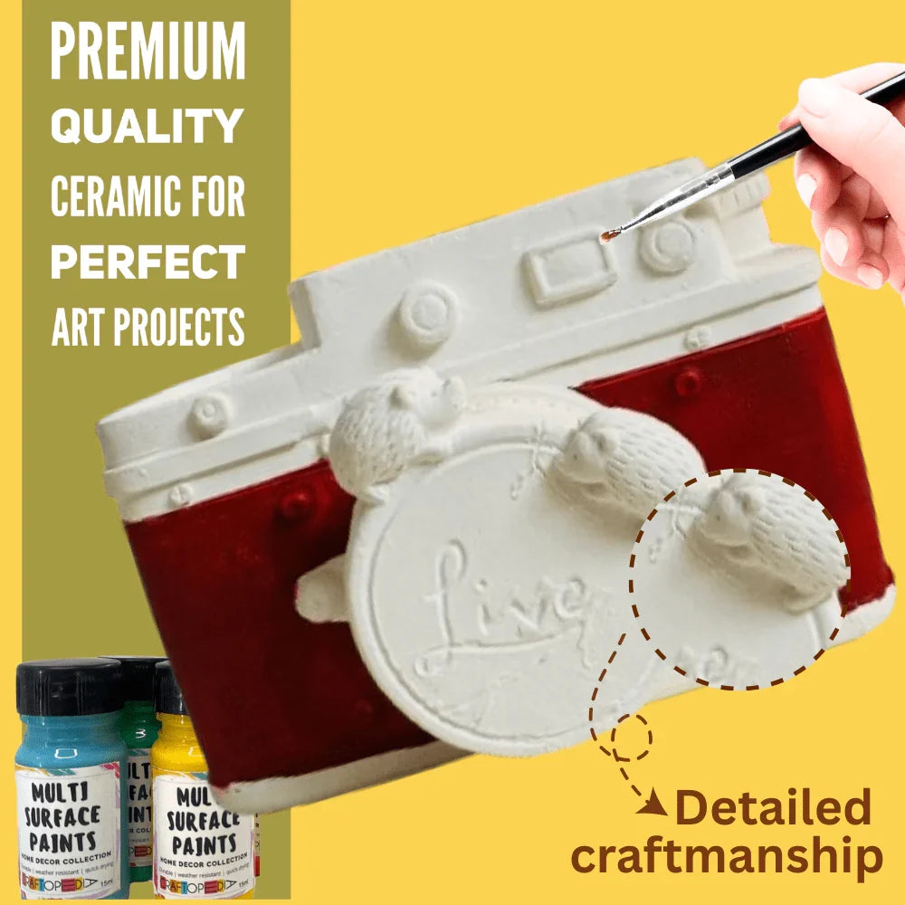 Craftopedia DIY Paint Your Own Retro Camera