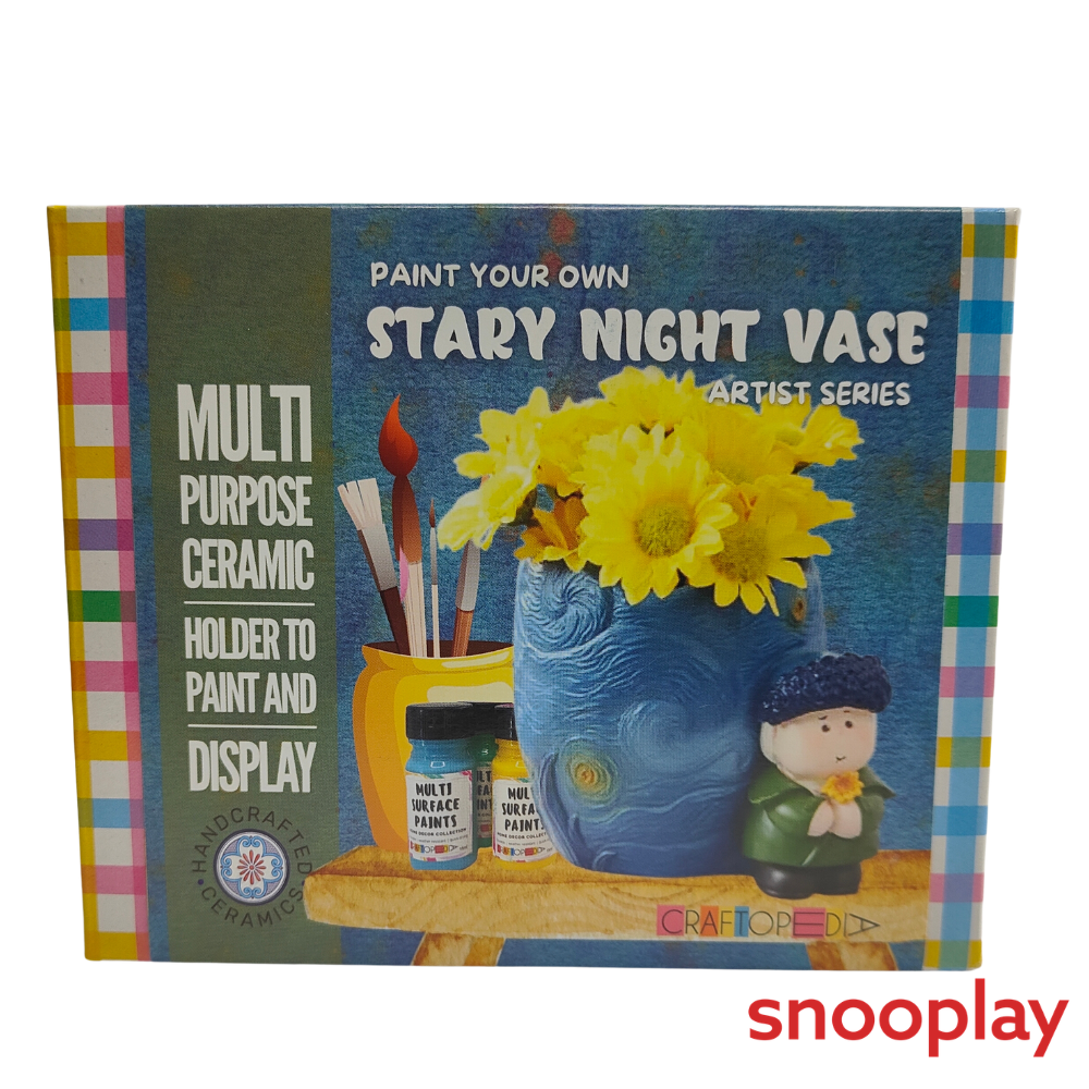 Craftopedia DIY Paint Your Own Stary Night Vase