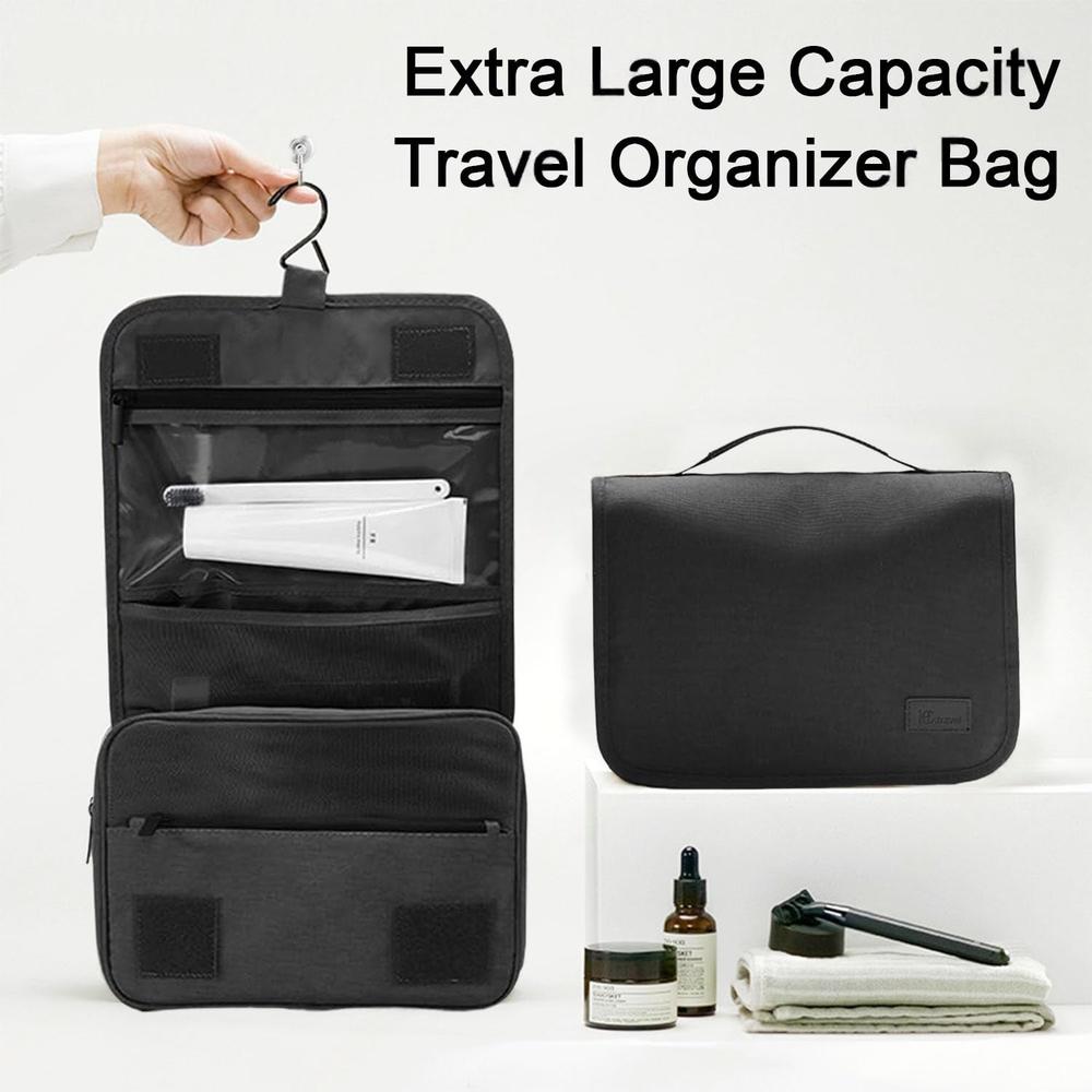 FunBlast Waterproof Hanging Toiletry Kit Bag | Extra Large Capacity Travel Organizer Bag