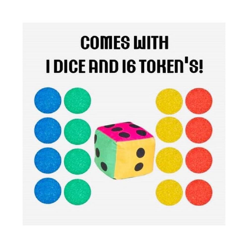 Muren 3 in 1 Jumbo-Ludo, Snake & Ladder, Road Trip Game with Dice & Tokens (6-12 Years)
