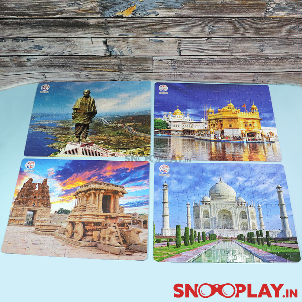 4 in 1 Wonders of India Jigsaw Puzzle - 140 Pieces (3-6 Years)