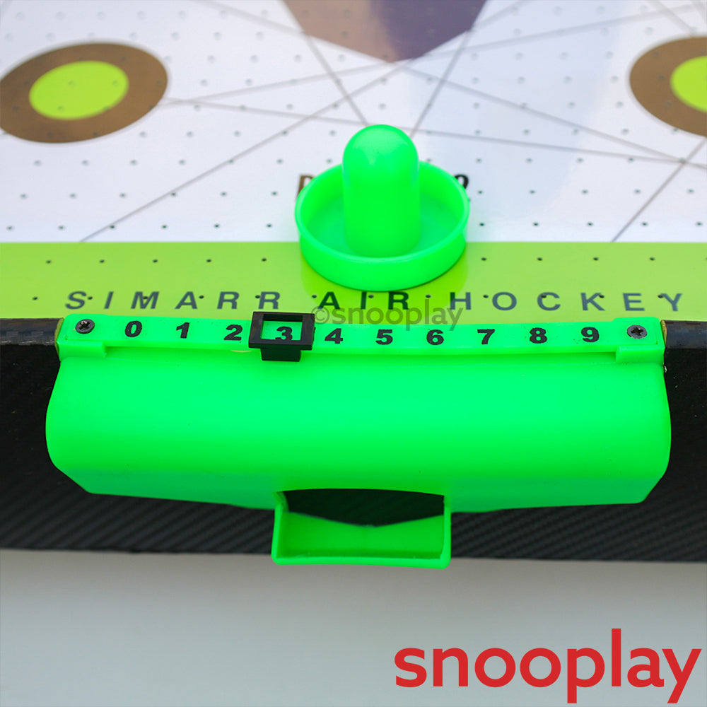 Simarr Air Hockey Jumbo Set with 1 Adaptor, 2 Pucks & Paddles (5 Years Till Grown Ups)