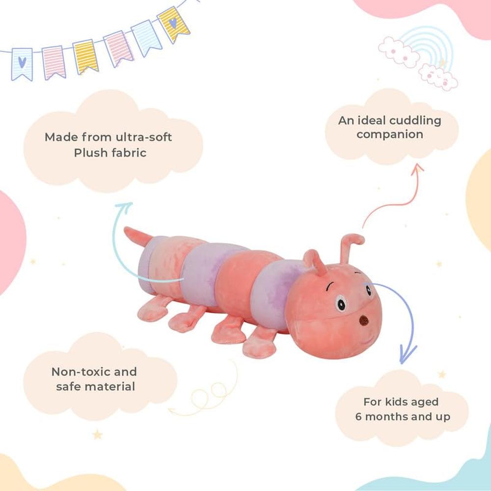 Little Ginnie Caterpillar Soft Toy for Kids - 35.56 cm
