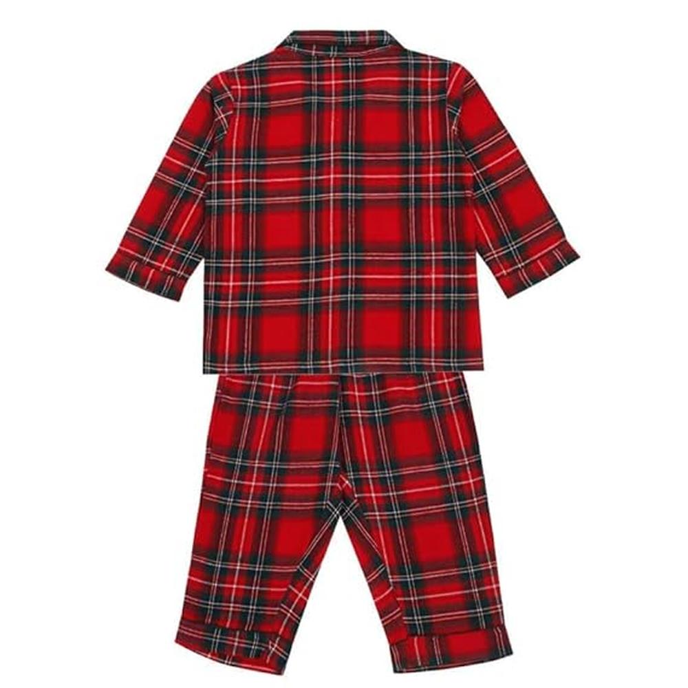 Little Ginnie Cotton Night Suit Pajama Set | Red and Blue