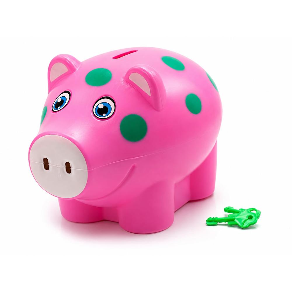 Pack of 3 Money Saver Piggy Bank (3-8 Years) - Pink