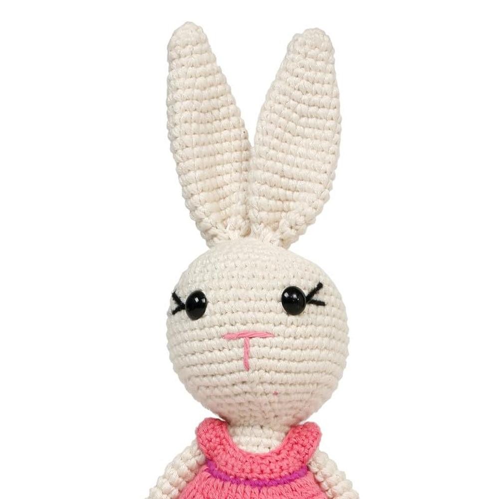 Little Ginnie Bunny Crochet Soft Toy | Handmade & Washable Crochet Doll