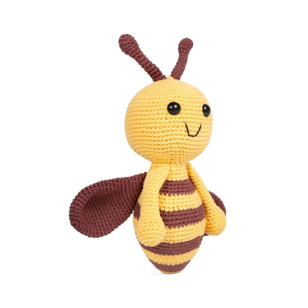 Little Ginnie Honey Bee Crochet Soft Toy - Handmade Soft Doll