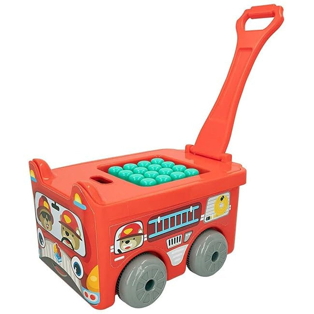 Sunta Toys Premium Quality 2-in-1 Walker & Building Block Toy - 30 Pieces (1.5-3 Years)