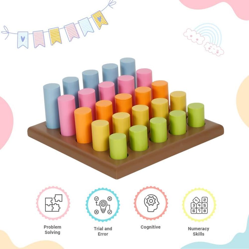 Little Ginnie Wooden Grading Cylinders Montessori Learning Toy