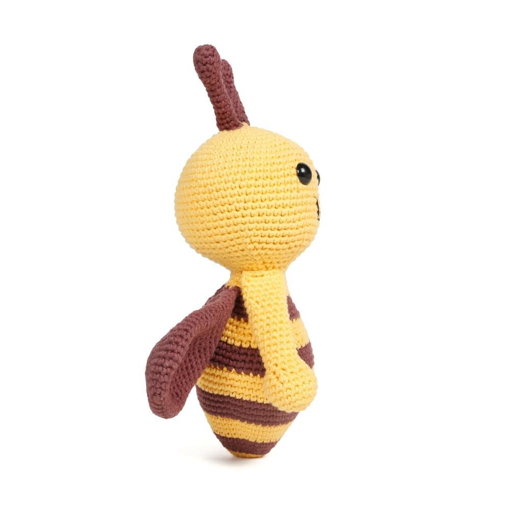 Little Ginnie Honey Bee Crochet Soft Toy - Handmade Soft Doll