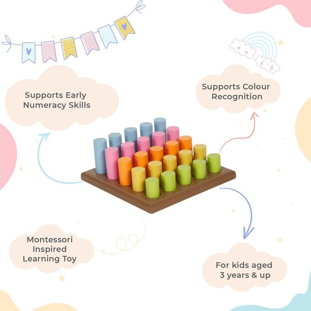 Little Ginnie Wooden Grading Cylinders Montessori Learning Toy