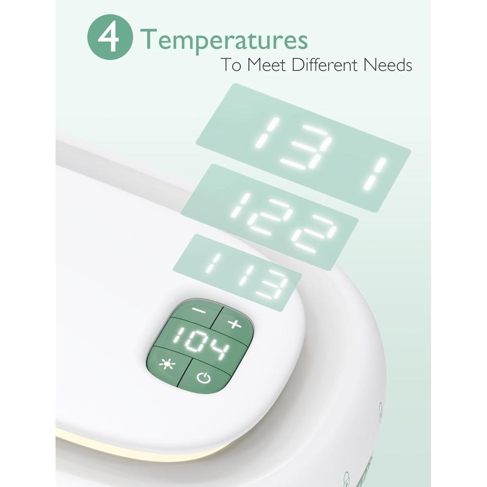 Momcozy Baby Wipe Warmer with Night Light - Large Capacity | 4 Modes of Temperature Heating Control