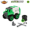 Skoodle Mini Machines Build & Go Garbage Compactor Truck - Green
