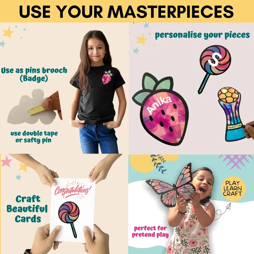 Craftopedia The Magical Color Transfer Paper Art and Craft Kit - Toddler DIY Activity Box
