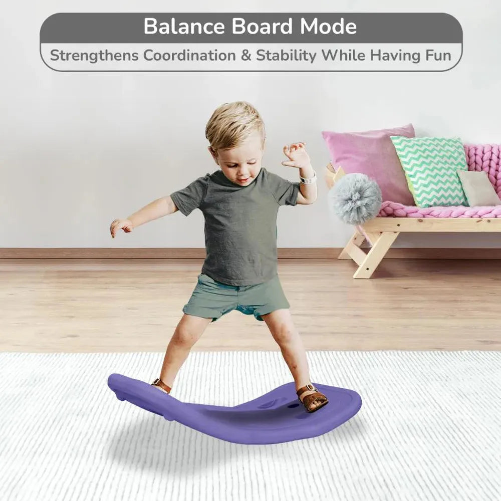 R for Rabbit Rock N Ride 3-in-1 Balance Board Ride On & Rocker for Kids (1-4 Years)