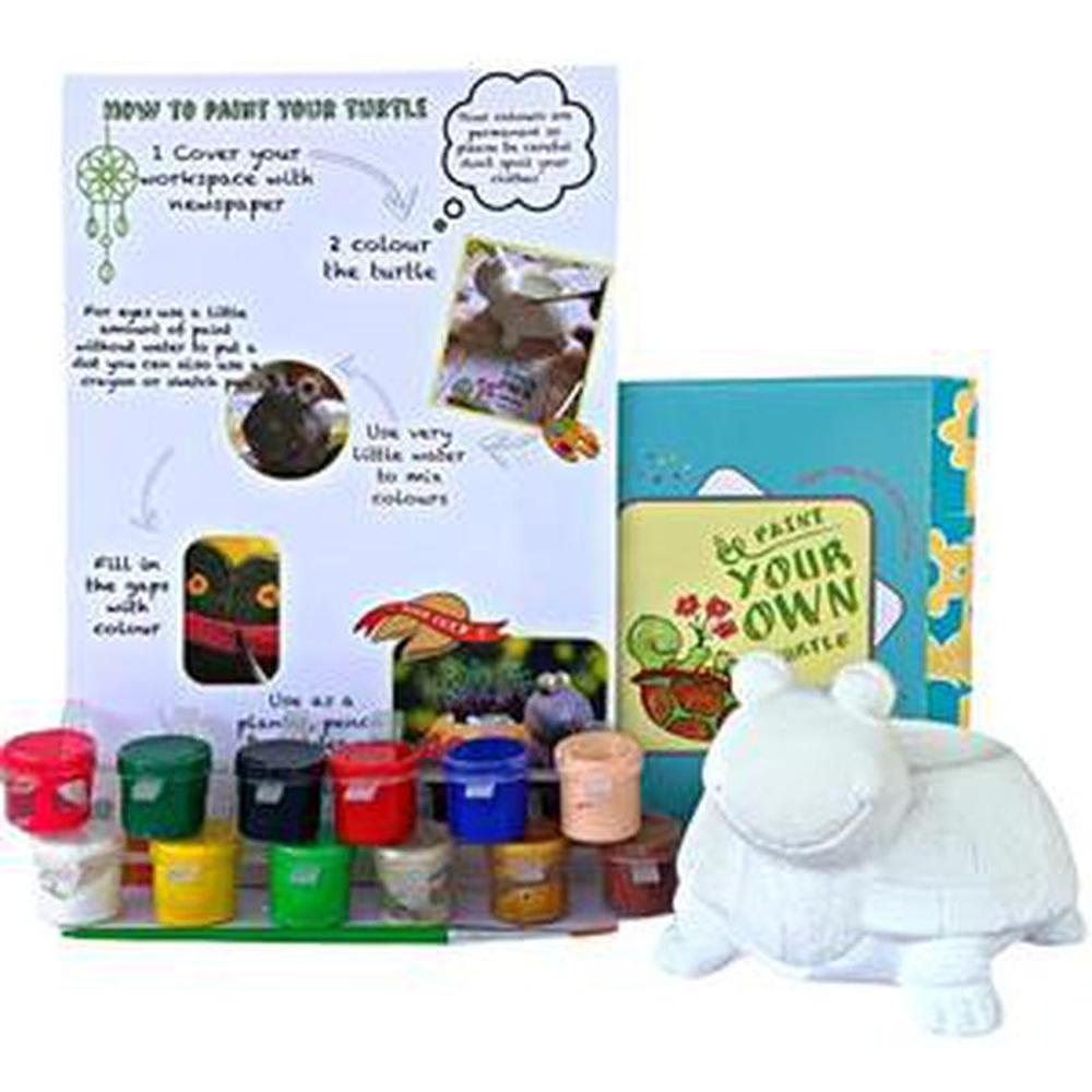 Craftopedia DIY Turtle Planter Art Kit - Paint & Decorate Your Own Planter (4-8 Years)