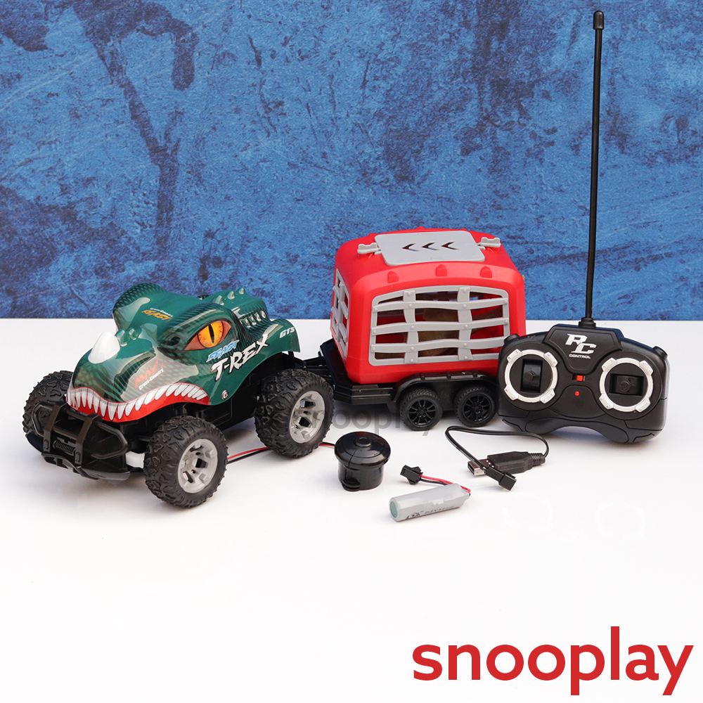 Remote Control Animal Racing Car with Cage (6-10 Years)