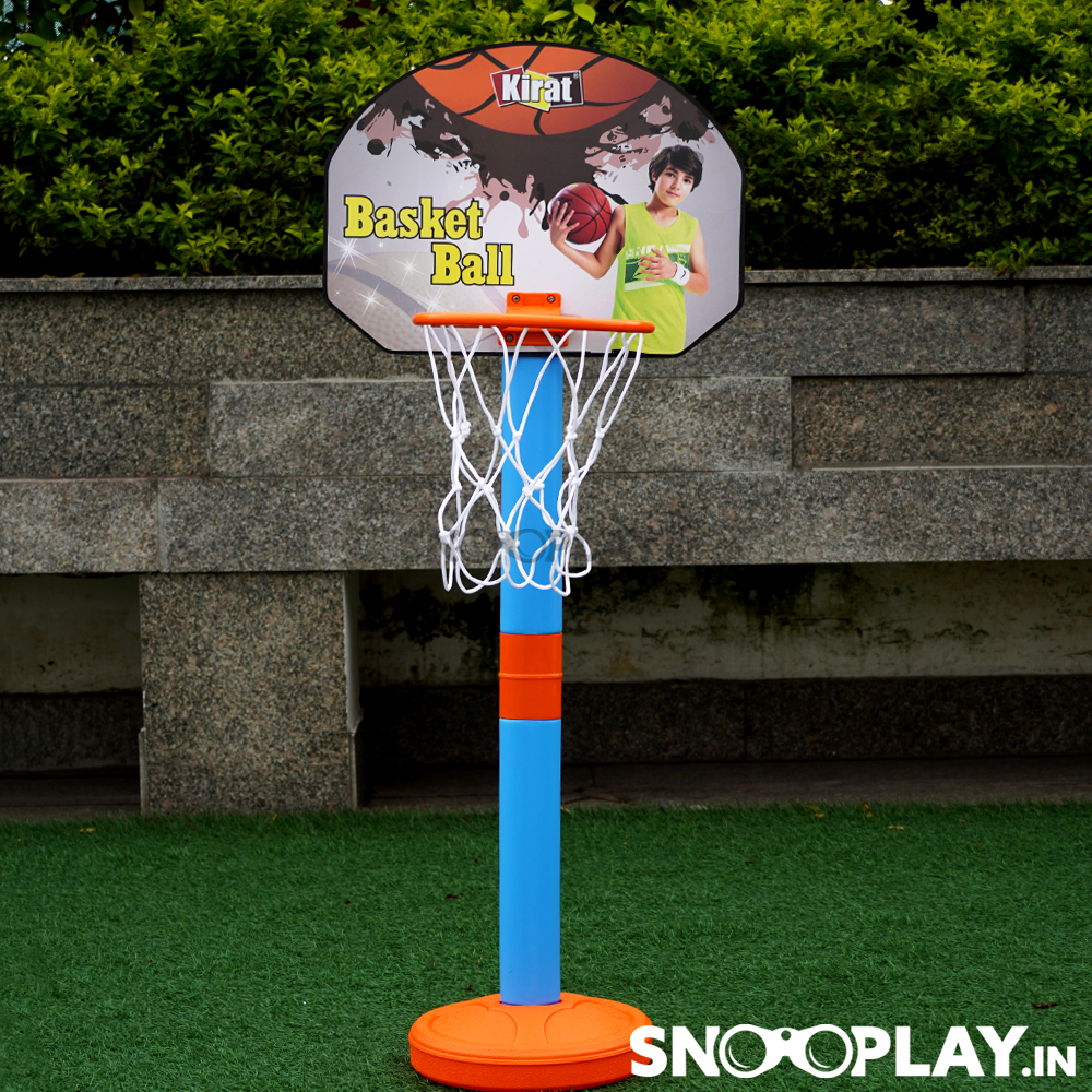 Basketball Set & Dart Game with Adjustable Height (3-10 Years)