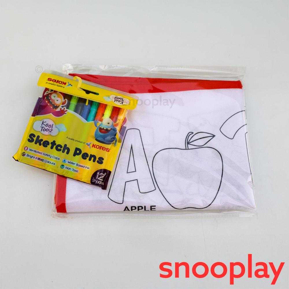Ratna's Alphabet Theme Washable & Reusable Colouring Mat (3-5 Years)