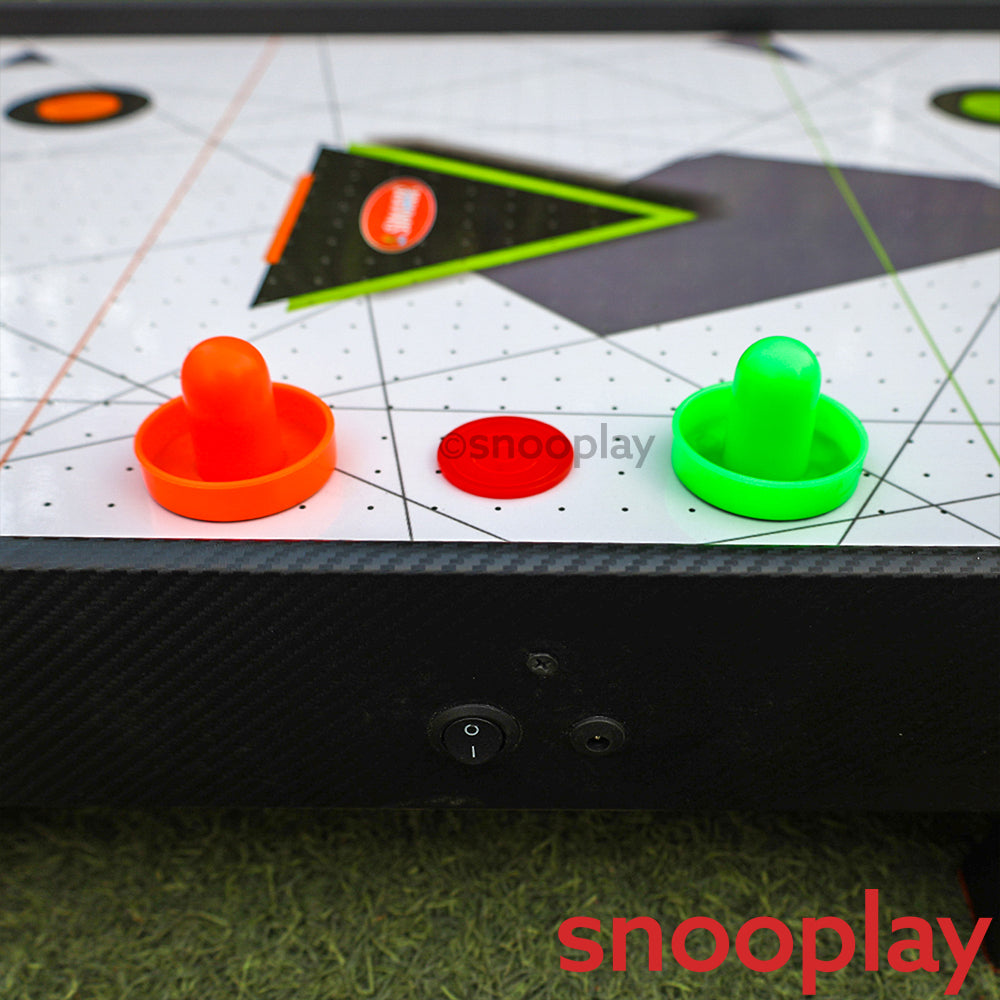 Simarr Air Hockey Jumbo Set with 1 Adaptor, 2 Pucks & Paddles (5 Years Till Grown Ups)