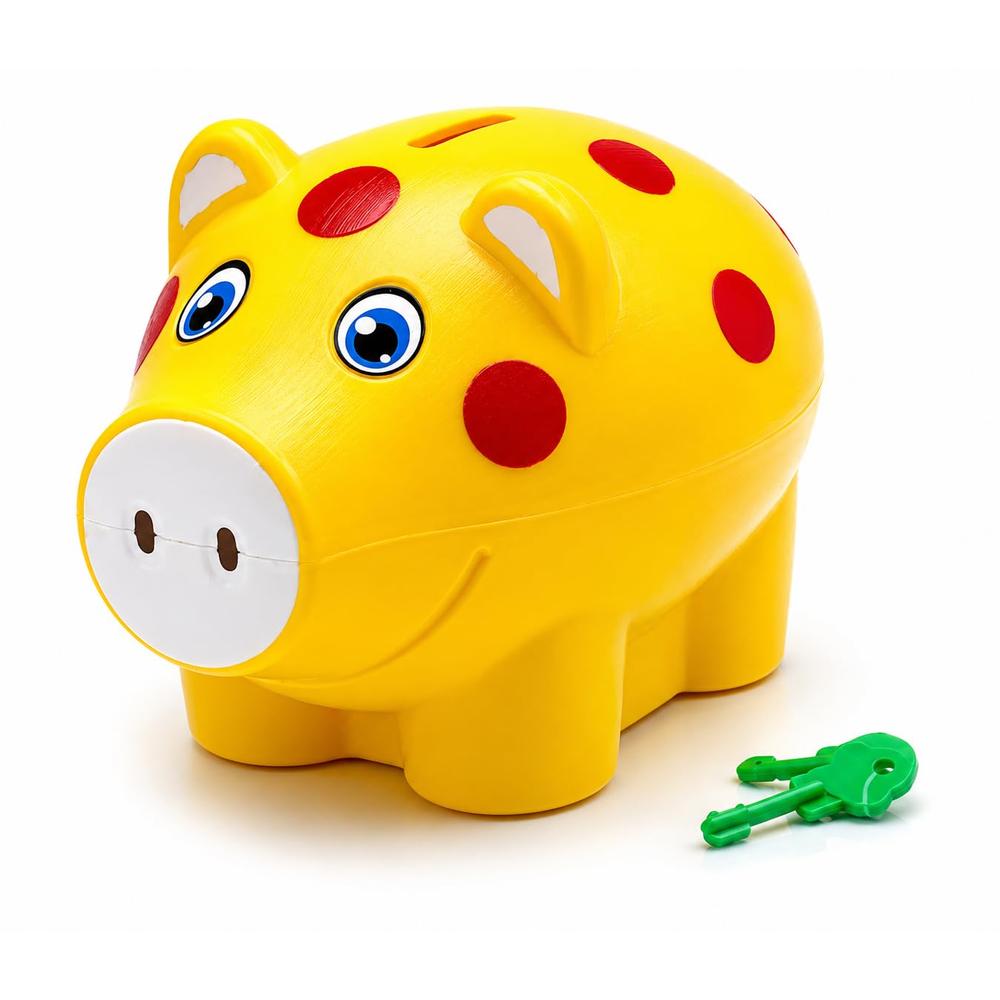 Pack of 2 Money Saver Piggy Bank (3-8 Years) - Yellow