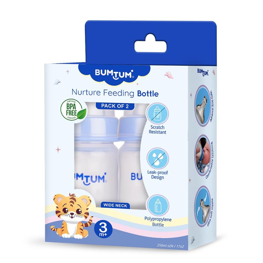 Bumtum Wide Neck Nurture Feeding Bottle