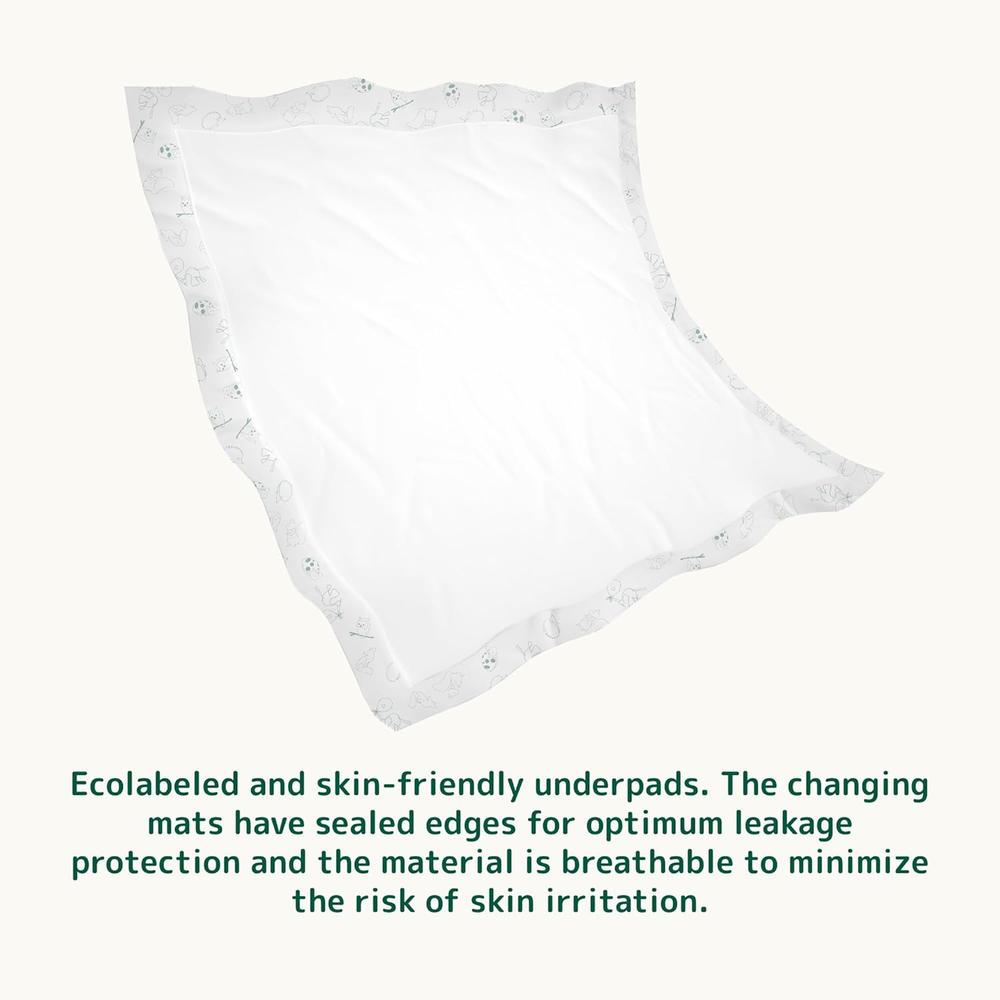 Bambo Nature Breathable Changing Mats | 10 Mats | Absorbs Up to 1300ml | 60 x 60 Disposable