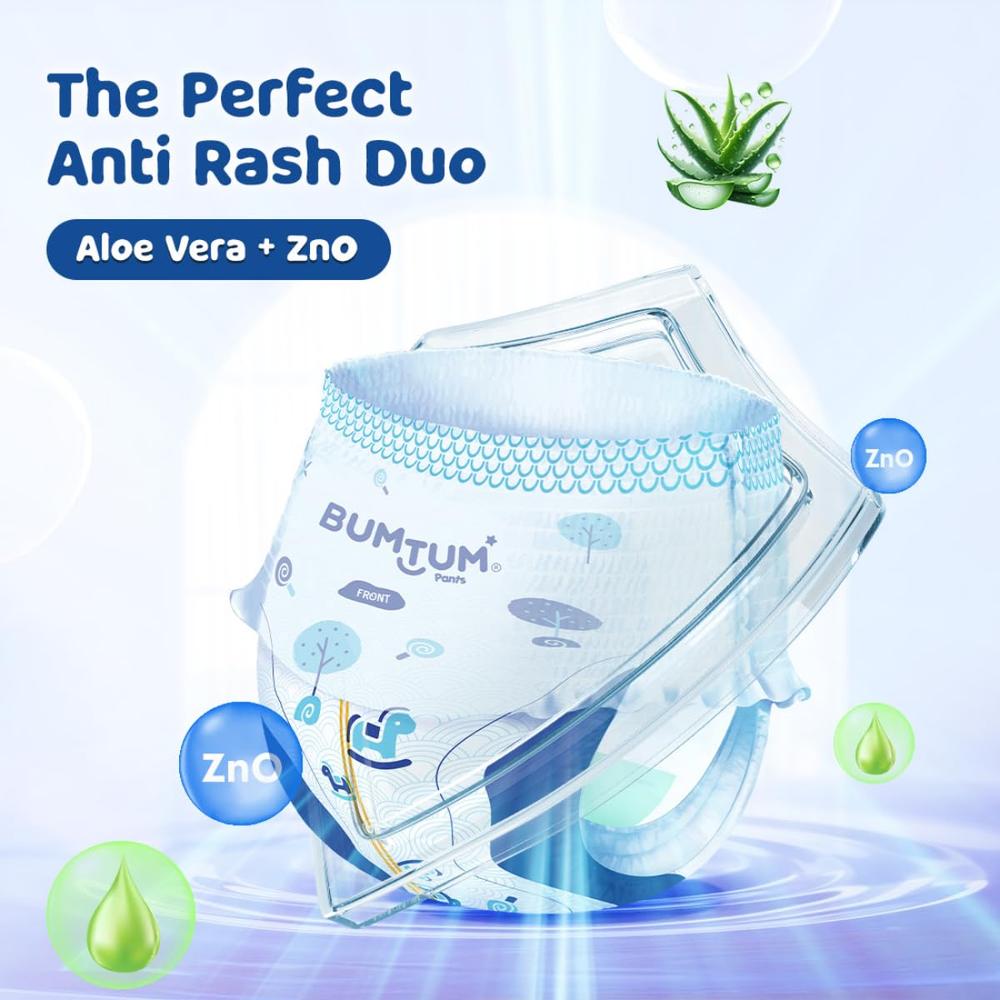 Bumtum (Size-L) New and Improved Diaper | 62 Pants |  | 9-14 Kgs