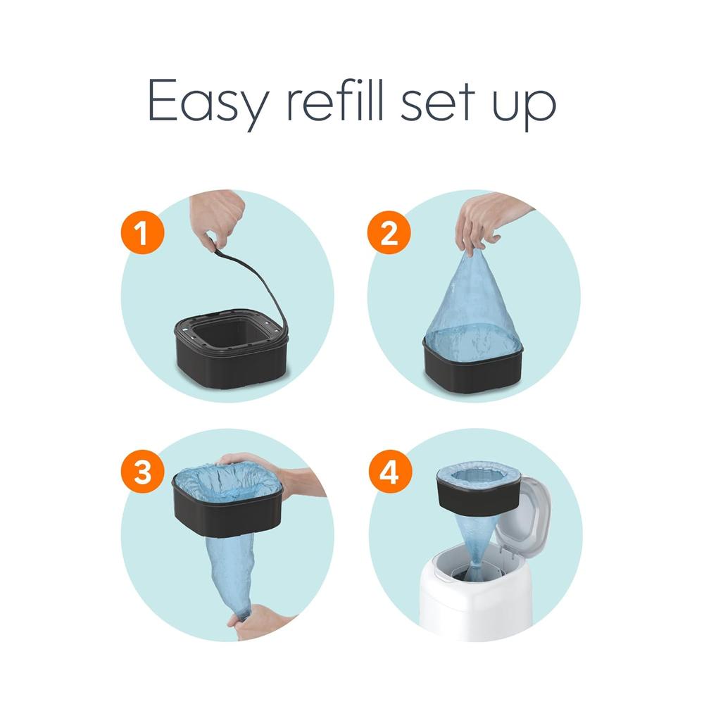 Diaper Genie The Jumbo Square Refill with Continuous Film - Hold up to 810 Newborn-Sized per Refill