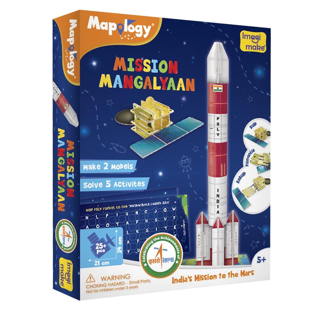 Imagimake Mapology Mission Mangalyaan 3D Puzzle | 25+ Pieces