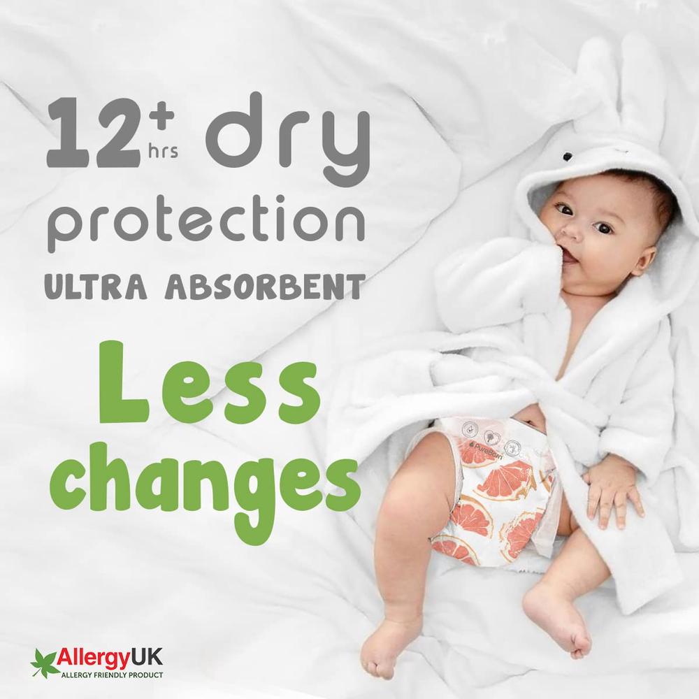 PureBorn Organic Bamboo (Size-4) Baby Disposable Diapers | 48 Pieces | 7-12 kgs