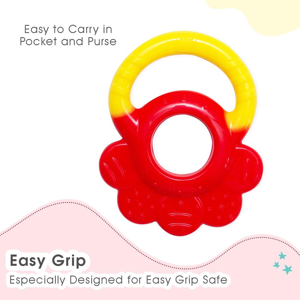 Mee Mee Multi Textured Silicone Teether - Red, Green | MM-14700-2 RED