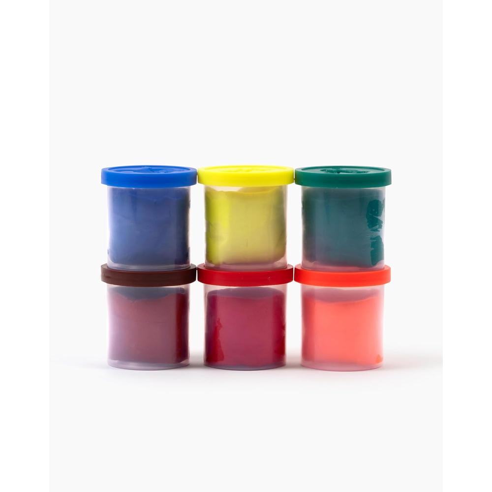 Camlin 6 Shades Play Dough Set with Roller & Cutter - Child Safe & Non-Toxic