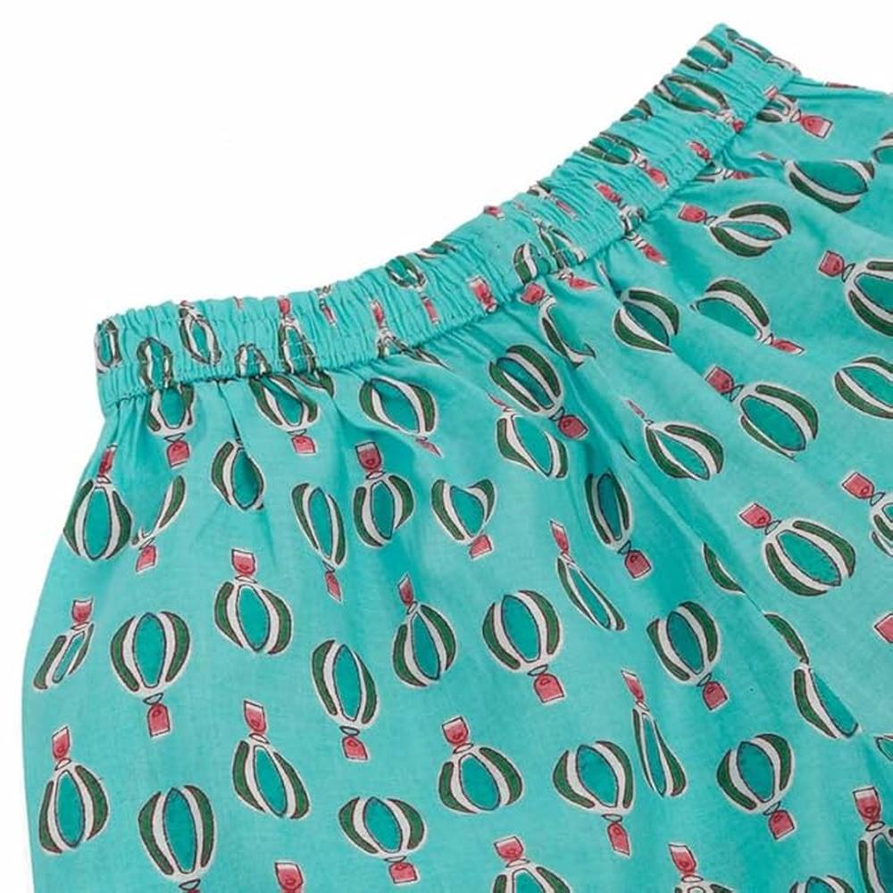 Little Ginnie Half Sleeve Shirt Pant Set for Kids | Blue