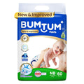 Bumtum (Size-NB) New and Improved Diaper | 60 Pants |  | 2-5 Kgs